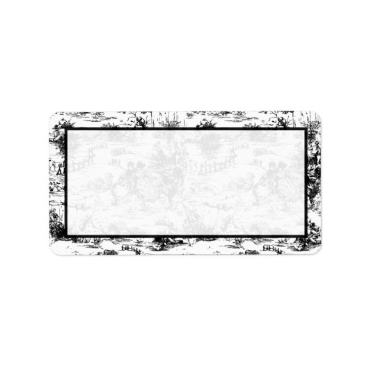 1.25"x2.75" Mailingadresse Schwarz/Weiß Adressaufkleber (Vorne)