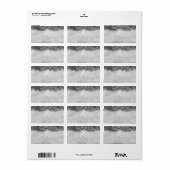 1.25"x2.75" Mailingadresse Schwarze Spitze Pri Adressaufkleber (Vorne)