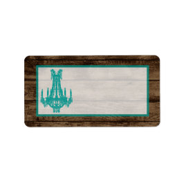 1.25"x2.75" Mailingadresse Western Kronleuchter Adressaufkleber