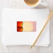 1.25"x2.75" Postadresse African Safari Giraffe Adressaufkleber (Insitu)