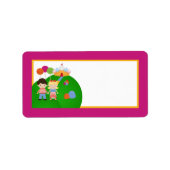 1.25"x2.75" Postadresse Candy Land Ice Cream Adressaufkleber (Vorne)
