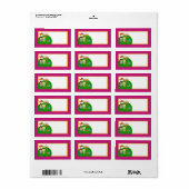 1.25"x2.75" Postadresse Candy Land Ice Cream Adressaufkleber (Vorne)