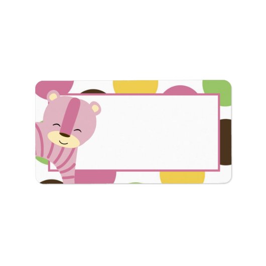 1.25"x2.75" Postadresse Jungle Queen Tiger Adressaufkleber (Vorne)