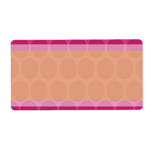 1.25"x2.75" Postadresse Marokkanische Polka Dots (Vorne)
