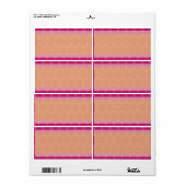 1.25"x2.75" Postadresse Marokkanische Polka Dots (Vorne)