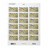 1.25"x2.75" Postadresse Mason Jar Candle Holde Adressaufkleber (Vorne)