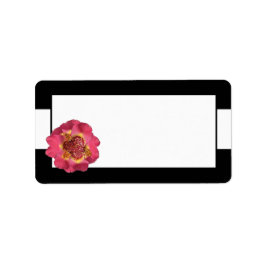 1.25"x2.75" Postadresse Moderner Streifen schwarz Adressaufkleber