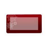 1.25"x2.75" Postadresse Winterschneeflocken Adressaufkleber (Vorne)