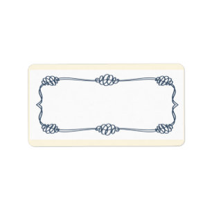 1,25"x2,75" Versandadresse Marine-Schiffsknoten An Adressaufkleber