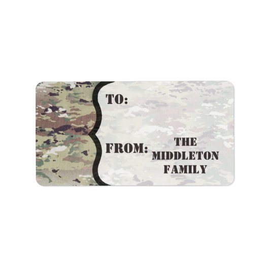 1.25"x2.75" Weihnachts-XMAS-Stick auf Geschenkmark Adressaufkleber (Vorne)