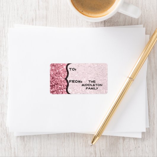 1.25"x2.75" Weihnachts-XMAS-Stick auf Geschenkmark Adressaufkleber (Insitu)