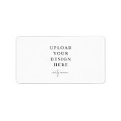 1,25" x 2,375"-Etikett - Landschaft Adressaufkleber (Vorne)