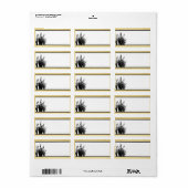 1,25" x 2,75" E-Mail-Adresse Cattail/Dragonfly Si Adressaufkleber (Vorne)