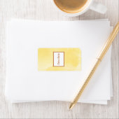 1,25" x 2,75" Hershey-Mustard-Poppy-Flowe Adressaufkleber (Insitu)