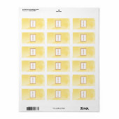 1,25" x 2,75" Hershey-Mustard-Poppy-Flowe Adressaufkleber (Vorne)