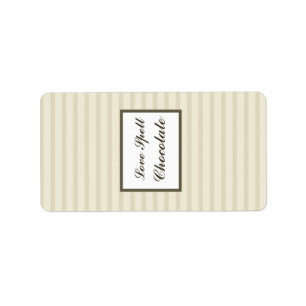 1,25" x 2,75" Hershey's Birdcage/Gray Stripes cage Adressaufkleber