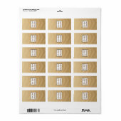 1,25" x 2,75" Hershey's Seashells am Sandy Beach Adressaufkleber (Vorne)