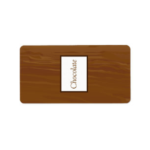 1,25" x 2,75" Hershey's Wooden Plank Floral Weddin Adressaufkleber