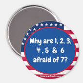 1 2 3 4 5 6 Patriotischer Magnet (Vorderseite/Rückseite)