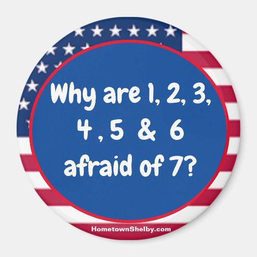 1 2 3 4 5 6 Patriotischer Magnet (Vorne)