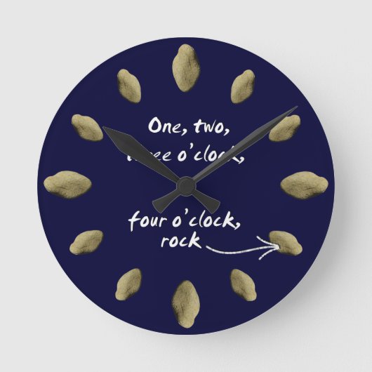 1-2-3-4 Uhr Rock - Uhr (dunkle Seite) (Vorderseite)