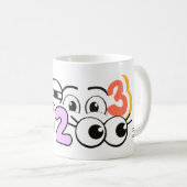 1,2,3 Alle Augen auf meiner Lehrerin Tasse (VorderseiteRechts)