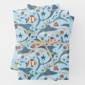 1. 2. 3. Geburtstag Hai Party Ocean Sea Boys Geschenkpapier Set (Beispiel)