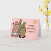 1. 2. 3. Geburtstagsmädchen Karte (Gelbe Blume)