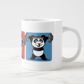 1-2-3 Gewichtshundertpanda Jumbo-Tasse (Rechts)