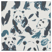 1-2-3 PANDAS Niedlich Sketchy Pandas Stoff (Nahaufnahme)