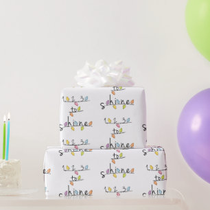 1, 2, 3.. Shine Baby Geschenkpapier