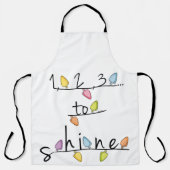 1, 2, 3.. Shine Baby Schürze (Vorderseite)