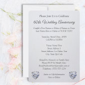 1, 2 Fotos, 60. Hochzeitstag Einladungen