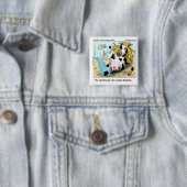 1/2 Kuh 1/2 Meerjungfrau Magaid Funny Button (Beispiel)