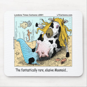 1/2 Kuh 1/2 Meerjungfrau Magaid Funny Mousepad
