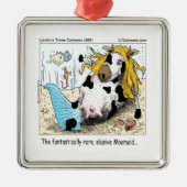 1/2 Kuh 1/2 Meerjungfrau Magaid Funny Ornament Aus Metall (Vorne)