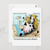 1/2 Kuh 1/2 Meerjungfrau Magaid Funny Postkarte (Vorne/Hinten)