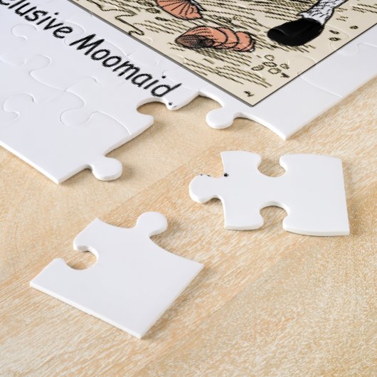 1/2 Kuh 1/2 Meerjungfrau Magaid Funny Puzzle (Seite)