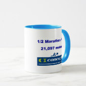 1/2 Marathon-Tasse Tasse (VorderseiteRechts)