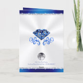 1, 2 oder 3 FOTO, 65. Geburtstagskarte für Hochzei Karte (Rückseite)