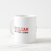 1/2 sizilianisch kaffeetasse (Vorderseite Links)