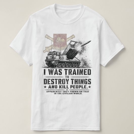 1-33 Feldartillerie MLRS T-Shirt (Design vorne)