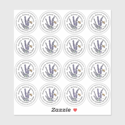 1,33" Lip Balm 0,5 oz Blechlebekleber aus Metall Aufkleber (Blatt)