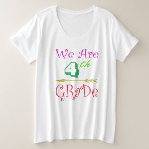 1. 3. 4. Klasse Squad Lehrer Student Große Größe T-Shirt