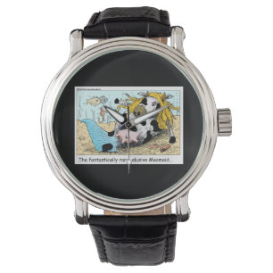 1/3 Meerjungfrau 1/2 Kuhmoosaid Funny Unisex Watch Armbanduhr