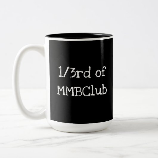 1/3 von MMBClub, weil ich bin! Zweifarbige Tasse (Links)