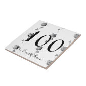 1-3 Ziffern 3D Rose Hausnummer und Straße Fliese (Seite)