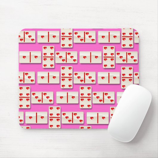 1-4-3 Herz-Dominos Mousepad (Mit Mouse)