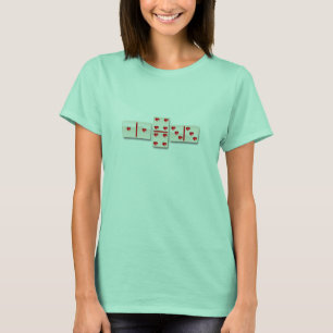 1-4-3 Herz-Dominos T-Shirt