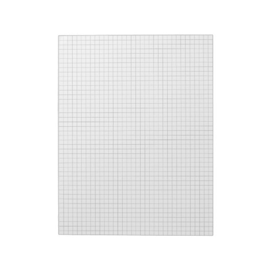 1/4 in Large Graph Paper Note Pad (Grid / Squares) Notizblock (Rotiert)